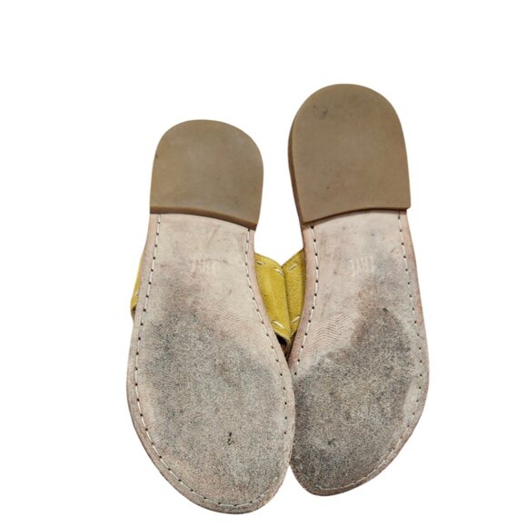 Frye Avery Pickstitch Women’s Suede Leather Crossover Strap Slide Sandal… - Picture 8 of 9